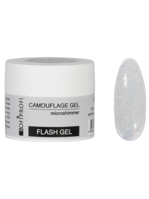 Гель камуфлирующий с микрошиммером Sofiprofi CAMOUFLAGE GEL Flash Gel, 15 мл